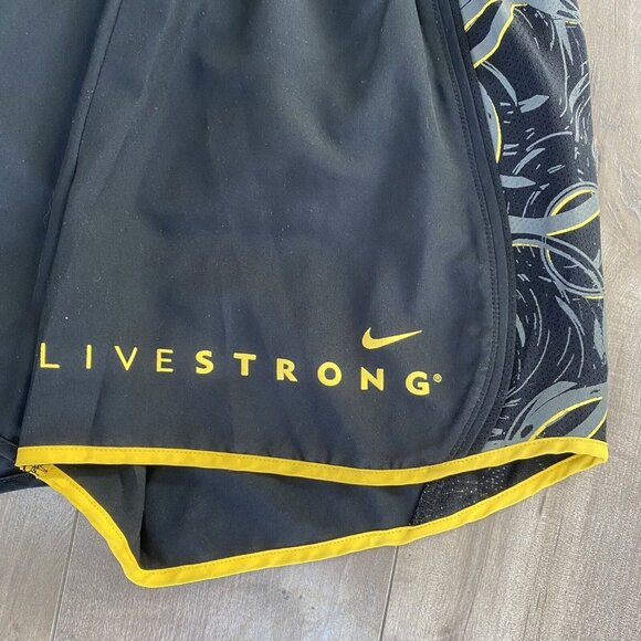 Nike Livestrong Tempo Running Shorts Womens XS w Liner Black - Picture 4 of 8
